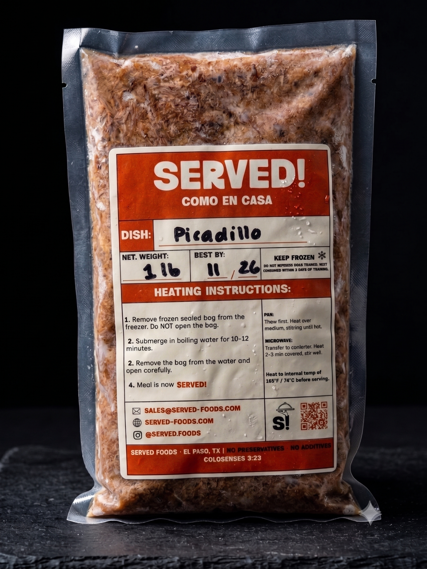 Picadillo 1lb (2-3 servings)