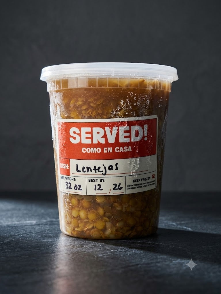 Lentejas 32 Oz (2 servings)