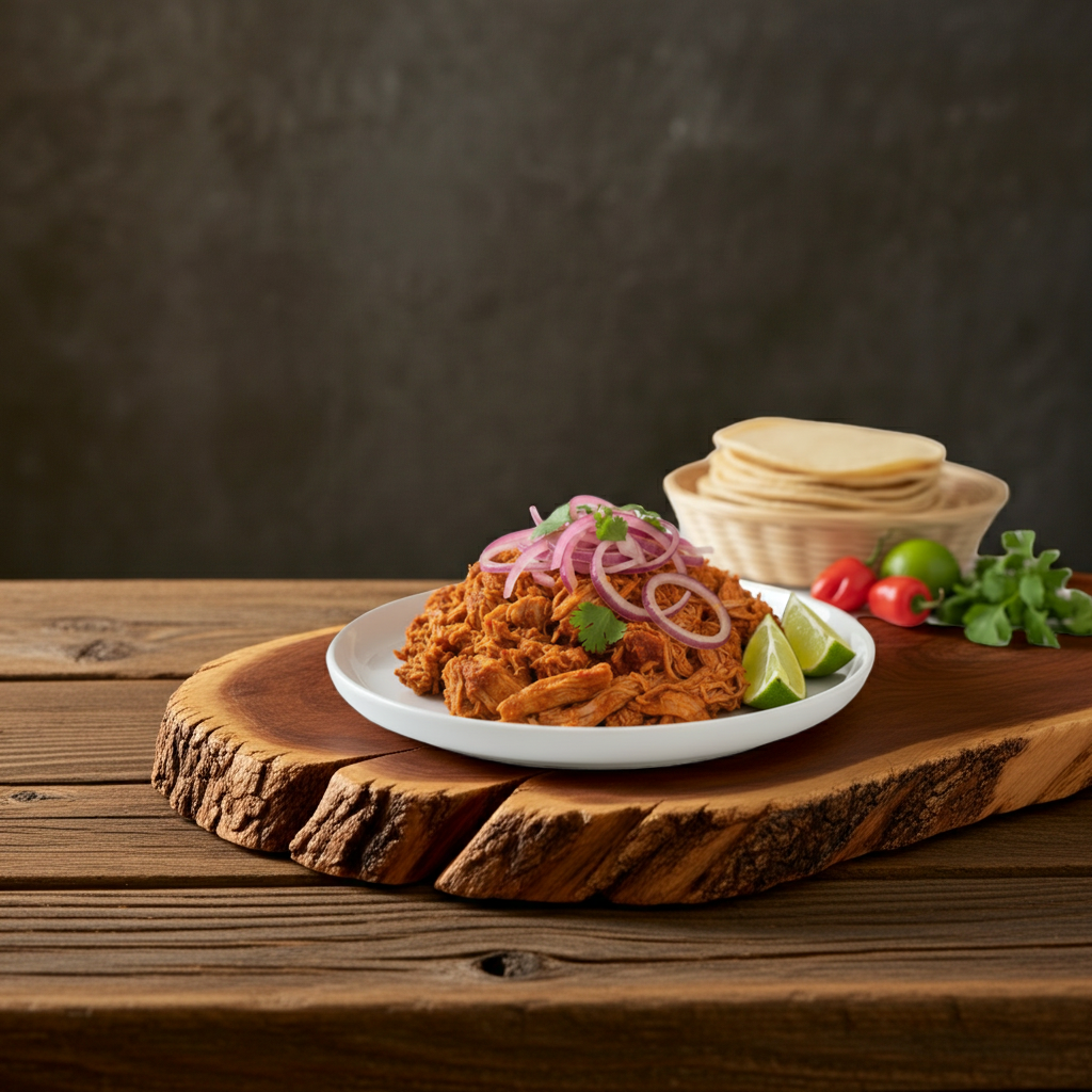 Cochinita pibil 1 Lb - (2-3 servings) Includes pickled red onions