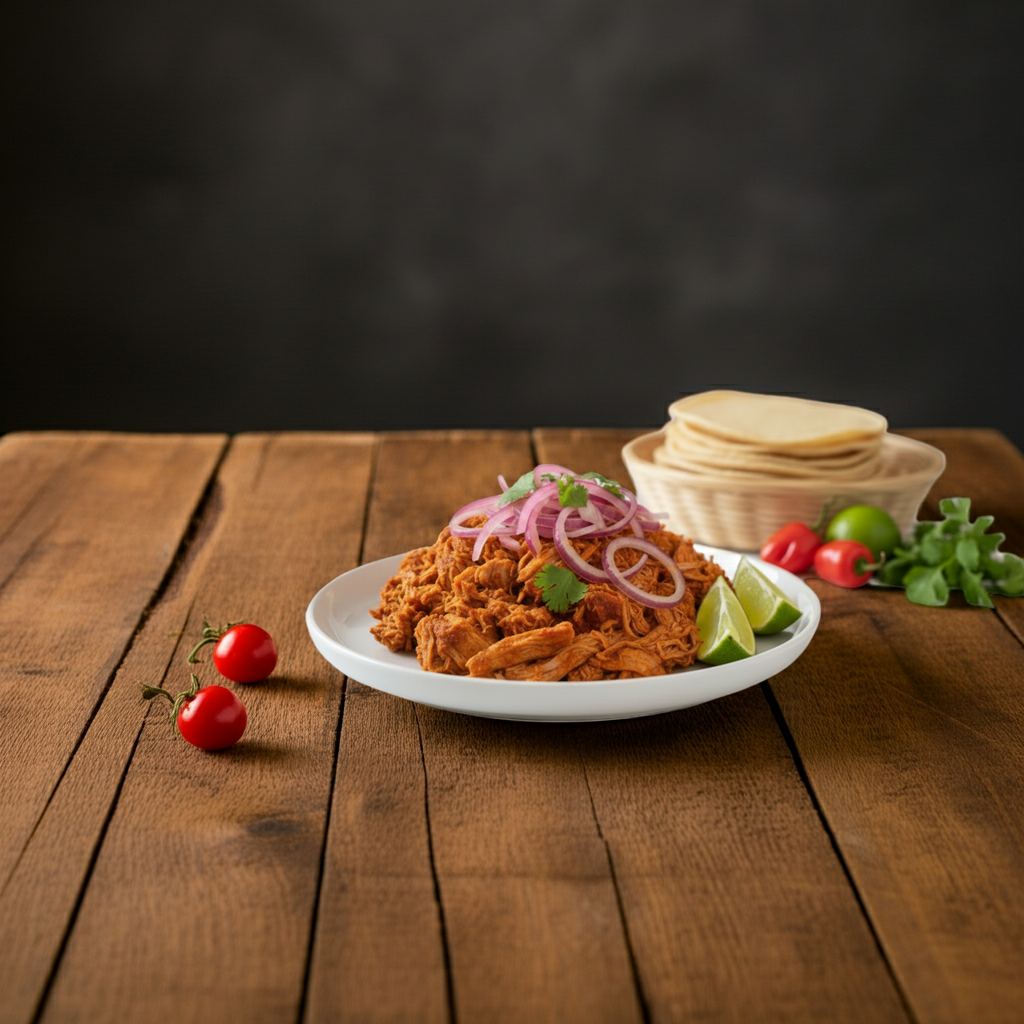 Cochinita pibil 1 Lb - (2-3 servings) Includes pickled red onions